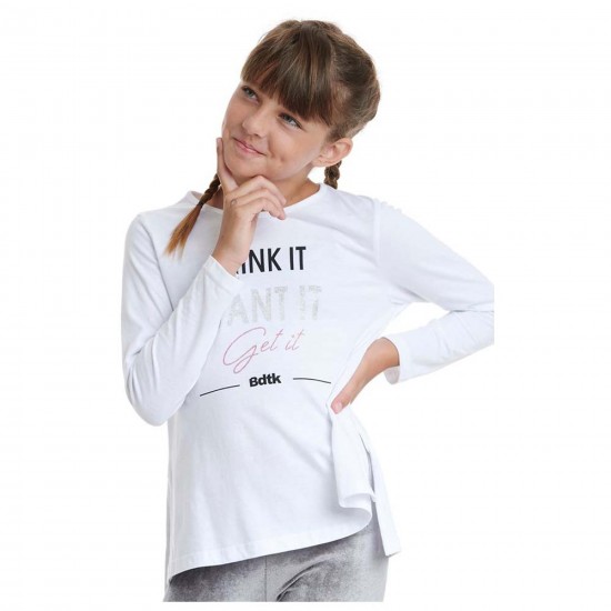 BODYTALK ΜΠΛΟΥΖΑ ΤΗΙΝΚ IT WANT IT GET IT 1202-701626 WHITE